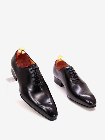 メンズドレスシューズ オックスフォードシューズ 高品質ラウンドトゥ 牛革 プロム ウェディングシューズ