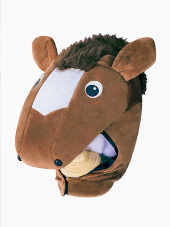 キッズハロウィンコスチュームコーヒーブラウンアニマルポリエステルファイバーポリエステルホースコスチューム