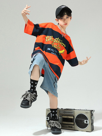 ジャズダンスコスチューム ユニセックス ポリエステルトップパンツ ダンスウェア