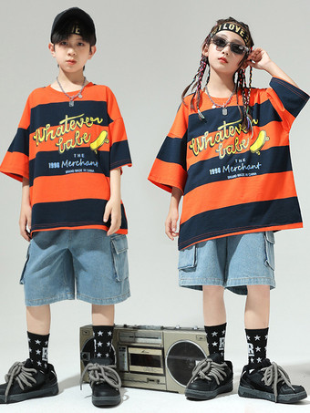 ジャズダンスコスチューム ユニセックス ポリエステルトップパンツ ダンスウェア