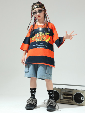 ジャズダンスコスチューム ユニセックス ポリエステルトップパンツ ダンスウェア