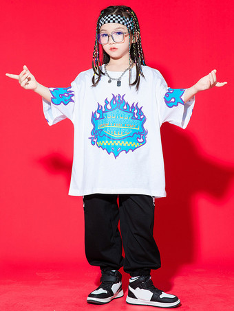 ジャズダンスコスチューム ユニセックス ポリエステルトップパンツ ダンスウェア