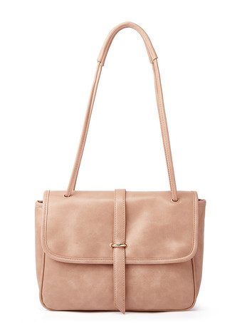 大容量ショルダーバッグ フェイクレザー フラップバッグ レディース 2025