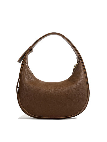 フェイクレザー ホーボーバッグ 三日月型ショルダーバッグ レディース 2025