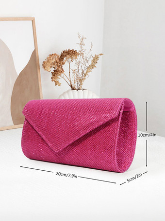 チェーン付きショルダーバッグ 光沢のあるイブニングハンドバッグ 女性用 2025