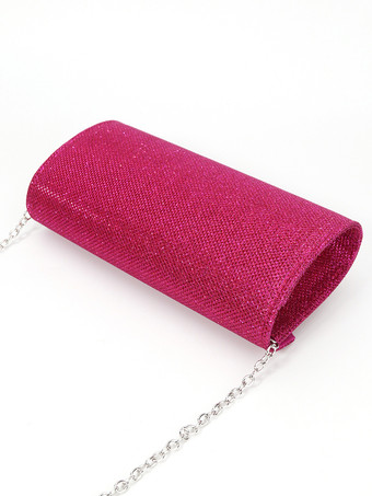 チェーン付きショルダーバッグ 光沢のあるイブニングハンドバッグ 女性用 2025