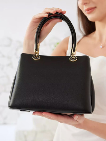 女性用ブラックハンドバッグカジュアルショルダーバッグ 2026
