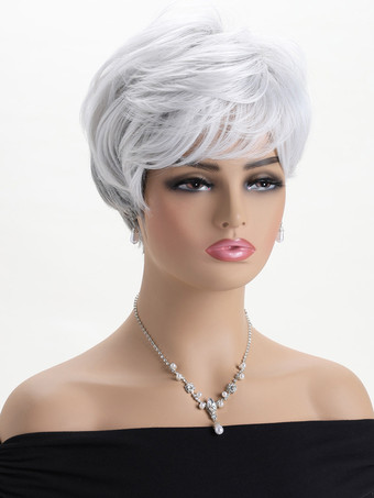 前髪付きショートボブ デイリー合成ウィッグ 女性用 2025