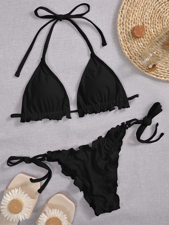 女性用ブラックビキニセクシープールパーティー水着 2025