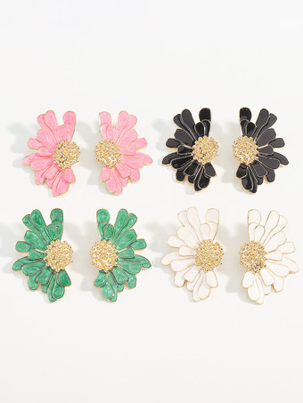 女性用合金フラワーイヤリング 2025