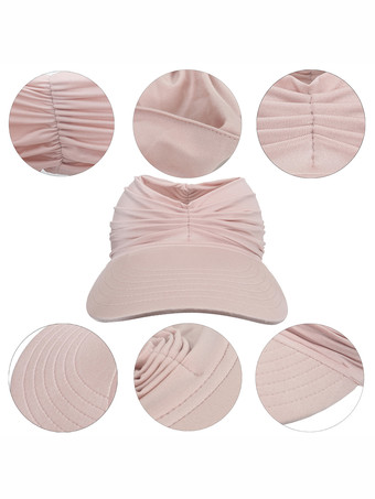 サンバイザーハット つば広 夏 UPF 50 UV 保護 伸縮性 中空キャップ レディース 2025