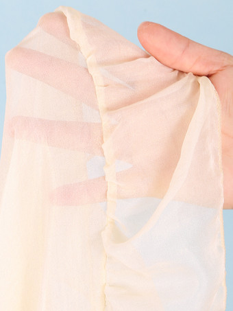 2025年夏向けの光沢のあるビキニとマキシスカートの3ピース水着セット