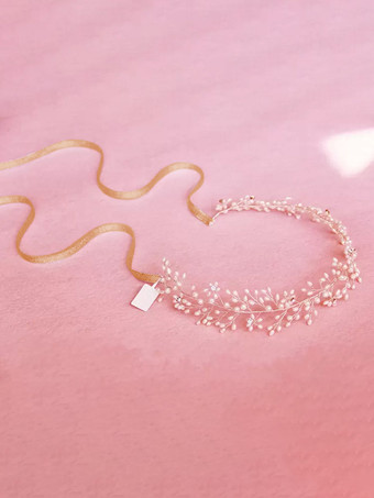 ヘアアクセサリー　ヘッドドレス　アイボリー　頭飾り　ウェディングパーティー&ウエディング　