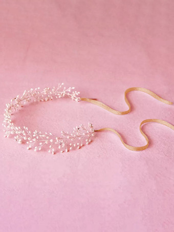 ヘアアクセサリー　ヘッドドレス　アイボリー　頭飾り　ウェディングパーティー&ウエディング　