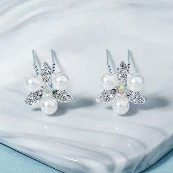 blanc épingle à Chevuex de mariée accessoire de cheveux de mariage