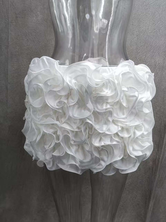 パーティー用ツーピースコーデセット ビスチェコルセットと3Dローズミニスカート 誕生日衣装 レディース 2025