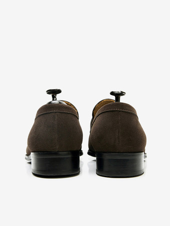 メンズ ペニーローファー スクエアトゥ スリッポン ローヒール ペニーシューズ プロム ホームカミング ウェディングシューズ