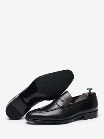 メンズ ペニーローファー スクエアトゥ スリッポン ローヒール ペニーシューズ プロム ホームカミング ウェディングシューズ