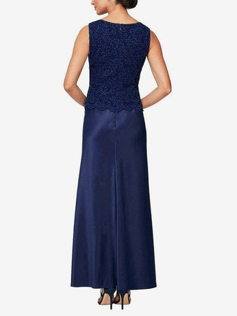 ブライダルマザードレス ジュエルネック 3/4丈スリーブ マーメイドレース ゲストドレス 結婚式用