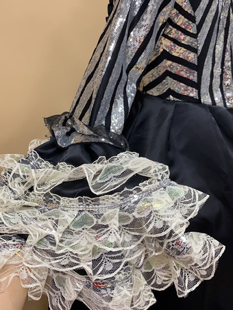 ブラック レトロ コスチューム レディース 花柄 マリー アントワネット コスチューム フリル レース ポリエステル セット ドレス 帽子 レトロ 18世紀 コスチューム バーガンディ