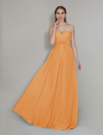 オレンジブライズメイドドレス エンパイアライン フォーマルドレス シフォン ブルーのブライズメイドドレス バックレス ノースリーブ お呼ばれ 二次会 結婚式 Aライン ハートカットネック アクアグリーン ロング丈 演奏会 ウェディング ウェディングパーティードレス