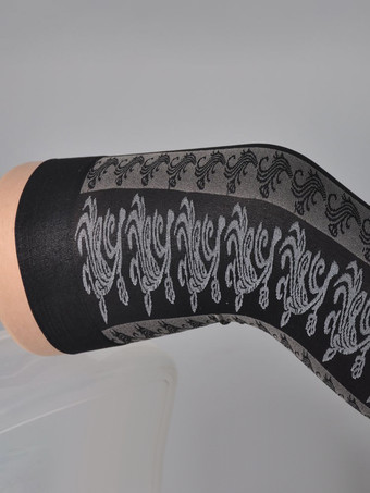 セクシーストッキング　靴下　グレイ　グラマラス　ダンスパーティー　女性用　レース　ナイロン　レース　