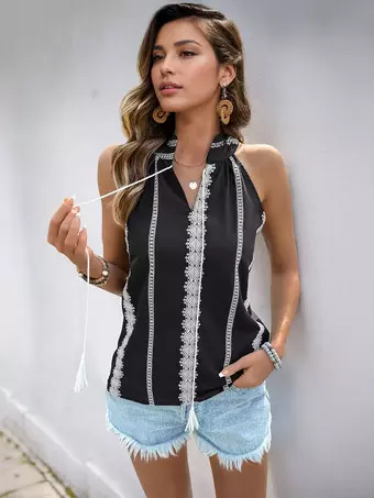 Camicia Da Notte Vintage Donna, In Cotone Ed Elastan, Con Volant E Pizzo, Stile Vittoriano