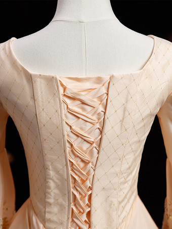 ビクトリア朝のドレス フリル フレア ハーフスリーブ ドレス マリー アントワネット コスチューム