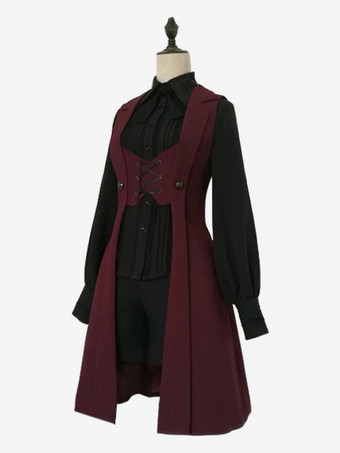 皇子系ロリィタベスト プリンセスロリータレースアップロングベスト ベストのみ