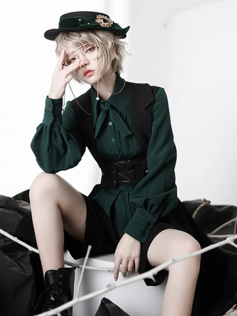 皇子系ロリィタベスト プリンセスロリータレースアップロングベスト ベストのみ