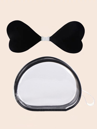 ブラック トラベルボックス付き、女性用再利用可能なペースト状乳首カバー