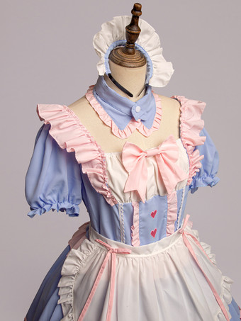 ロリータ ピンク メイド服 スーツ スイート 制服 プリンセス ドレス セット コスプレ コスチューム