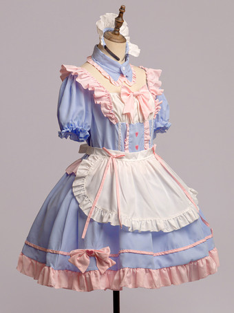 ロリータ ピンク メイド服 スーツ スイート 制服 プリンセス ドレス セット コスプレ コスチューム