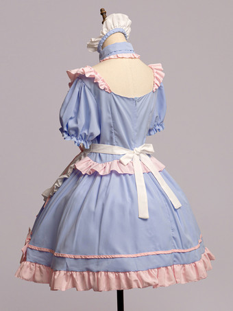 ロリータ ピンク メイド服 スーツ スイート 制服 プリンセス ドレス セット コスプレ コスチューム