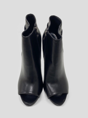 ハイヒール アンクルブーツ オープントゥ スティレットヒール ブーティ