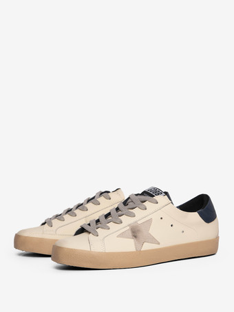 Herren-Sneakers gemütlich niedrige Oberseite runde Zehenpartie Sternen-Print Freizeitschuhe