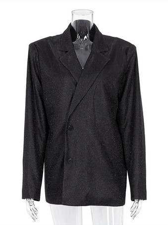 ジャケット、パンツ、ブラが付いた光沢のある3ピースのコーディネートセット（イブニングイベントやクラブ2025）