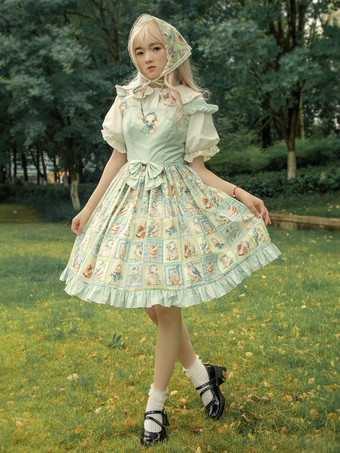 Abito Sweet Lolita Abito Sweet Lolita senza maniche in poliestere