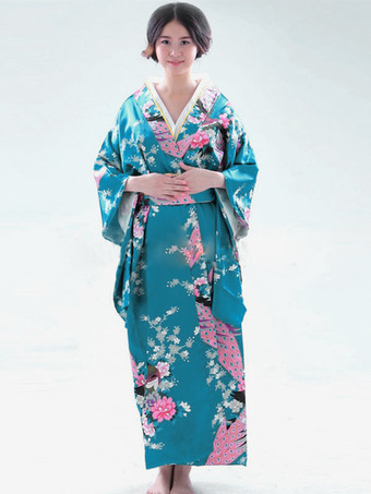ライトスカイブルーハロウィン　日本　世界の文化　和服　浴衣　コスチューム　ジャパニーズ