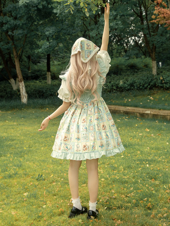 Abito Sweet Lolita Abito Sweet Lolita senza maniche in poliestere