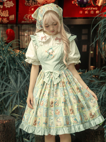 Abito Sweet Lolita Abito Sweet Lolita senza maniche in poliestere