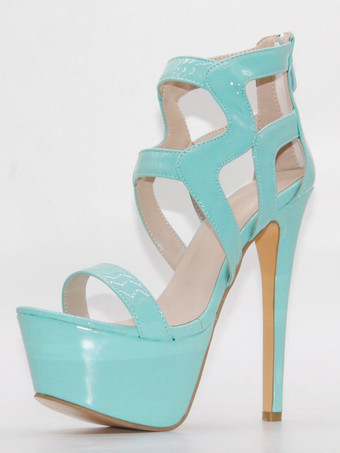 グリーン ブラックのセクシーサンダル　ハイヒールサンダル　2025　オープントゥ　ストラピー　レディースサンダルシューズ