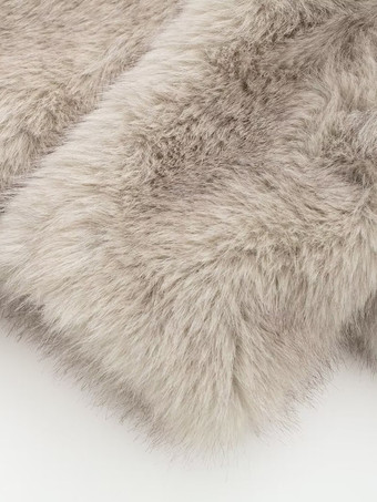 フェイクファーコート 心地よい冬用レディース シックな環境に優しいファージャケット ワインレッド