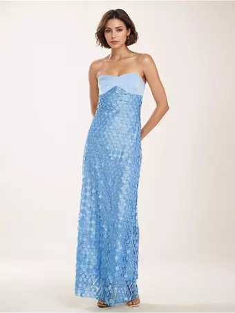 chinese dress ladies Azul Balconette Gown – Book My Look Brisbane main image 1