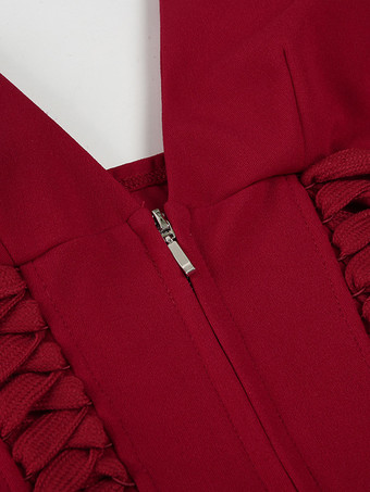 ジッパーとバックレースアップディテール付きホルターネックコルセットトップ（ナイトクラブ向け）2025