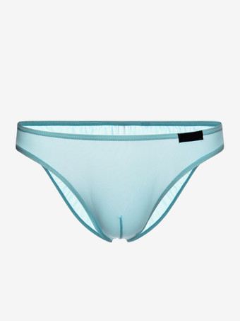 ライトスカイブルー男性下着　ナイロン　セクシー　新作　ハネムーン　