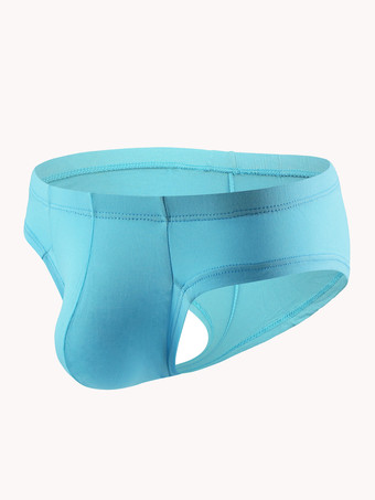 ライトスカイブルー男性下着グレーブリーフモーダル快適な男性の下着