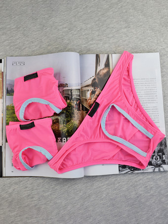 ピンク メンズセクシーランジェリー配管ナイロンブリーフアウト