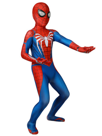 スパイダーマンキッズコスプレジャンプスーツマーベル2018PS4ゲームコスプレコスチューム
