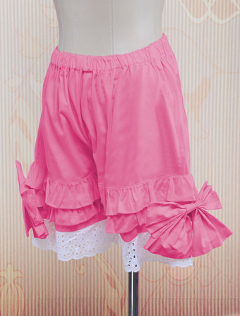 ショートドロワーズ　ピンク　コットン　大きいサイズ　スウィートドロワーズ